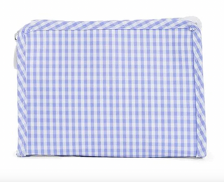 ROADIE MEDIUM Zip Pouch - GINGHAM LILAC