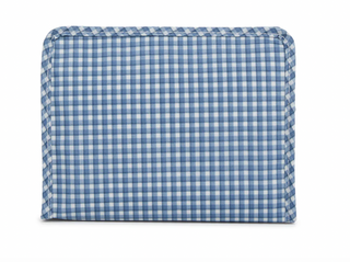 ROADIE MEDIUM Zip Pouch - RODEO CHECK INDIGO