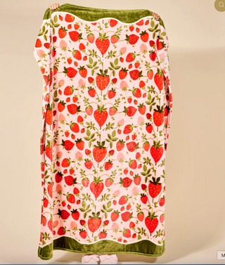 Strawberry Fields Snuggle Up Plush Blanket