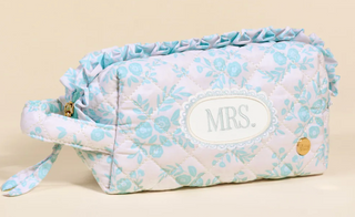 Mrs. Something Blue Essentials Quilted Cosmetic Pouch