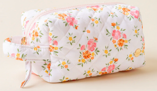 Endless Daydream Cream Essentials Quilted Cosmetic Pouch
