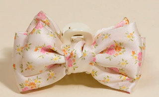 Endless Daydream Cream Mini Satin Bow Claw Clip