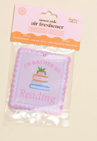 I'd Rather Be Reading Sweet Ride Car Air Freshener