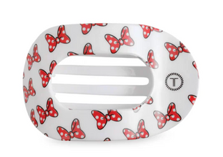 Minnie Mouse Loves Her Bows! Small Flat Round Hair Clip