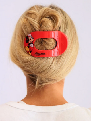 Mickey Mouse Large Flat Round Hair Clip