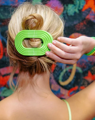 Glow For It Flat Round Hair Clip