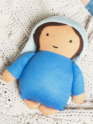 Mary Plush Rattle Doll | Catholic Baby Doll | Christian