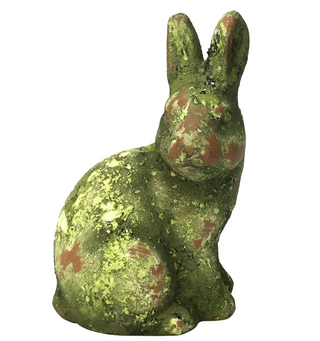 Mossy Cement Rabbit