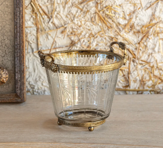 Petite Etched Ice Bucket