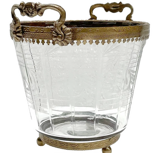 Petite Etched Ice Bucket