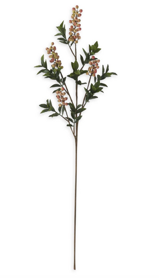 30.5 Inch Orange Berry Stem