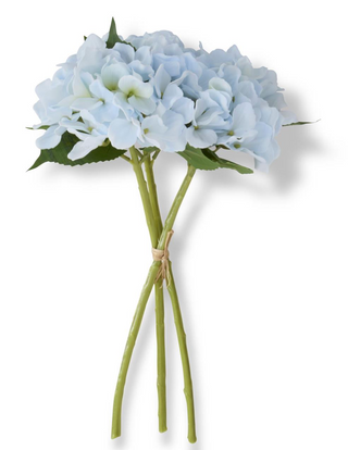 15 Inch Blue Real Touch Hydrangea Bundle