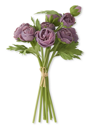 15 Inch Real Touch Ranunculus Bundle