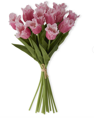 13 Inch Mauve Real Touch Parrot Tulip Bundle