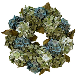 24" Hydrangea Garden Wreath