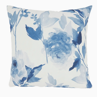 Blossom Breeze Floral Outdoor Poly Filled Throw Pillow