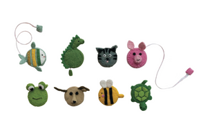 Handmade Plastic & Embroidered Animal Shaped Tape Measure