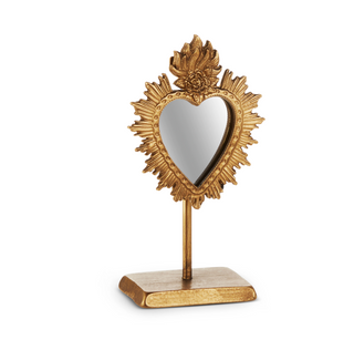 Mirrored Sacred Heart on Stand