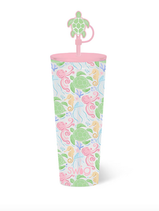 Summer Salt Plastic Tumbler 24oz