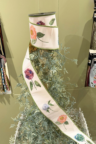 4" Floral Signature Print Fused Back