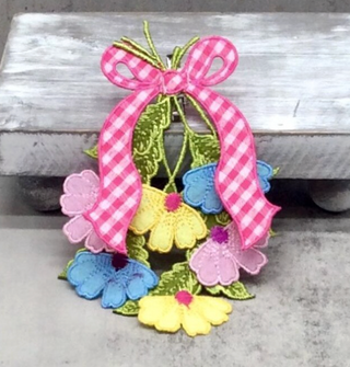 6" Daisy Cutout Wreath Clip