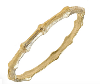Gold Bamboo Bangle Bracelet