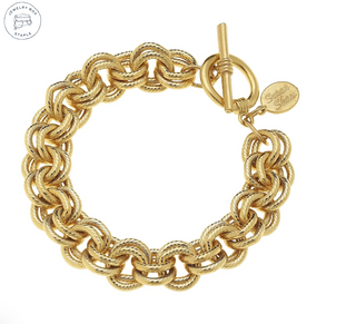Gold Double Link Chain Bracelet
