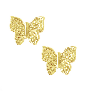 Gold Mini Butterfly Studs