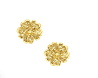 Mini Gold Poppy Studs