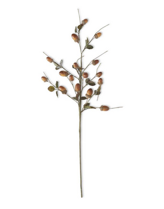 27 Inch Brown Acorn Stem