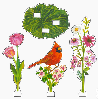Cardinal Petite Bouquet Collection 3 | 0.25Acrylic Collection
