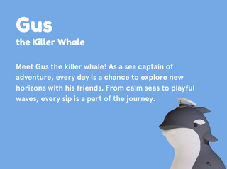 Orca Whale Bestie Water Bottle
