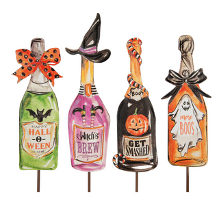 Spooky Wine Bottles
