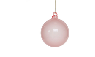 5" Illume Glass Ornament Blush Pink