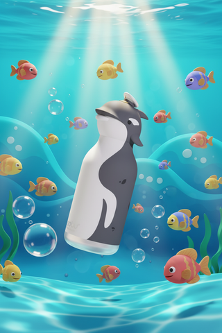 Orca Whale Bestie Water Bottle
