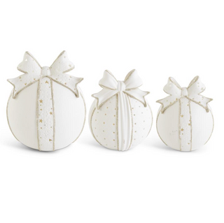 White Porcelain LED Tabletop Ornament Lamps With Timers