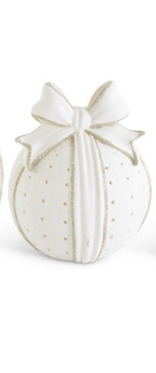 White Porcelain LED Tabletop Ornament Lamps With Timers