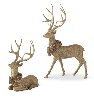Gold Resin Deer