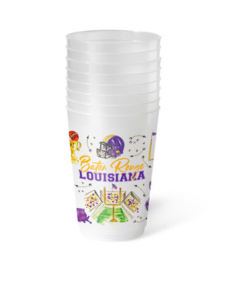 Tailgates in Baton Rouge Frost Flex Cup 20oz (Set of 8)