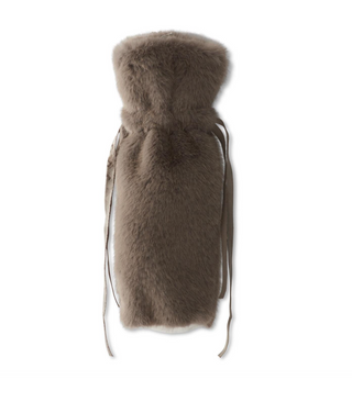 12 Inch Vegan Fur Wine Bags