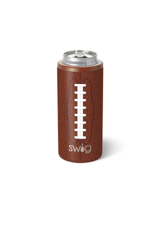Football Skinny Can Cooler 12oz