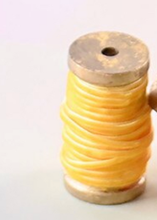 Glitterville Velvet Ribbon w/Wood Spool