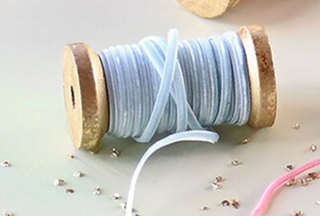 Glitterville Velvet Ribbon w/Wood Spool