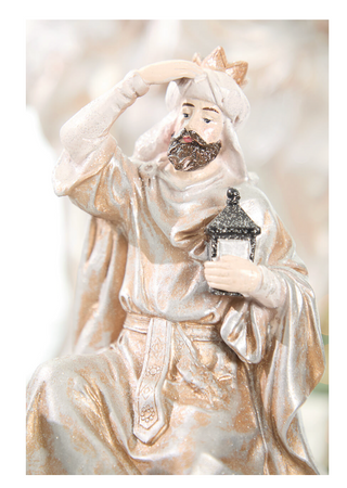 16" Resin Renaissance Three Kings with Animals