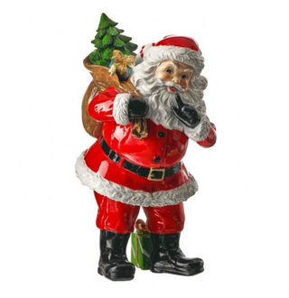 10" Resin Santa With Toy Sack