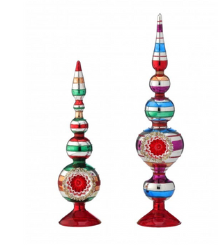 Glass Reflector Table Finial