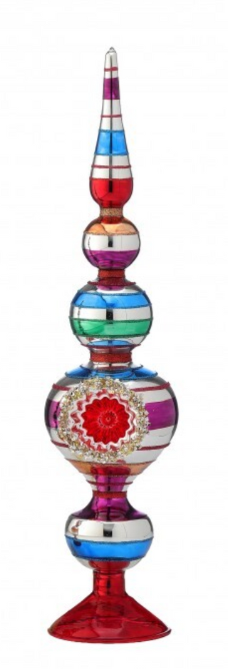 Glass Reflector Table Finial