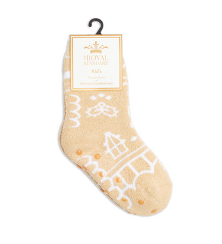 Kid's Gingerbread House Snuggle Socks
