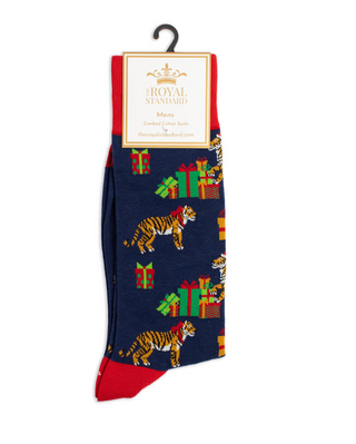 Men's Tiger Christmas Socks