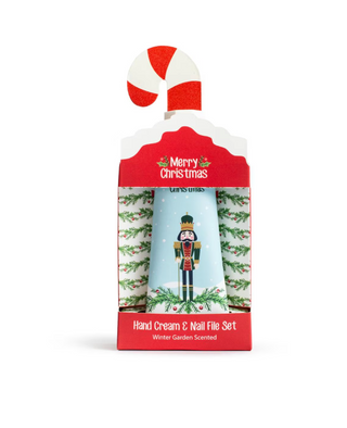 Nutcracker and Holly Hand Cream and Nail File Set